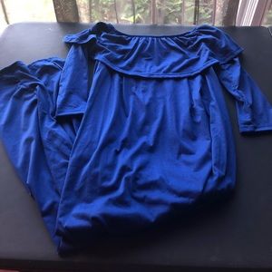 2 long off the shoulder maxi dresses